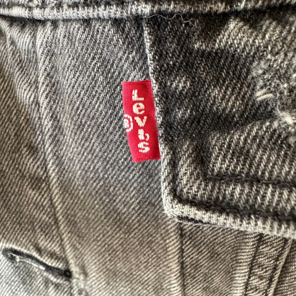 Levis Mens 4XL Distressed Trucker Jacket Washed Black Denim 07158-0040 Oversized